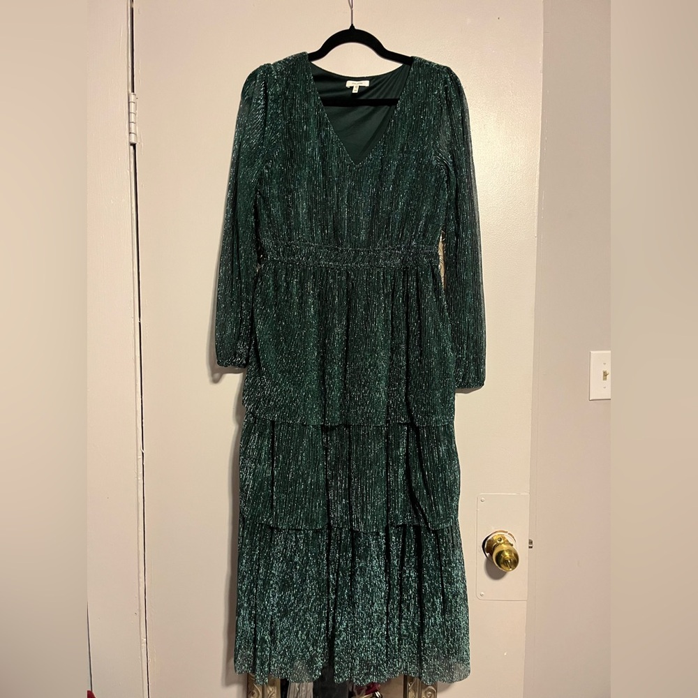 Maurices Green Long Sleeve Dress